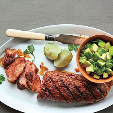 Spanish Pork with Apple-Citrus Salsa