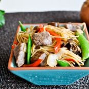 Sweet and Spicy Beef with Noodles