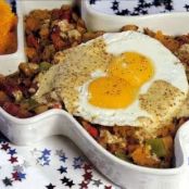 Texas Venison Hash with Fried Eggs