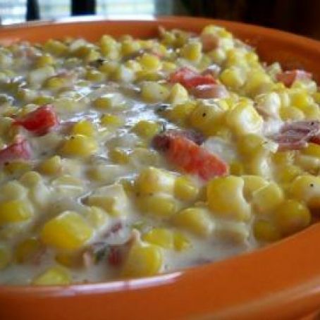 Slow Cooker Chive and Onion Creamed Corn