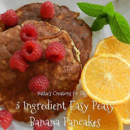 3 Ingredient Gluten Free Banana Pancakes