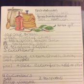 Cucumber salad (Pam Hartough)