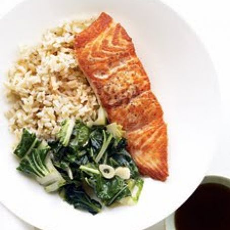 Seared Salmon and Greens