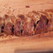 Brie, Pear, and Walnut Braid