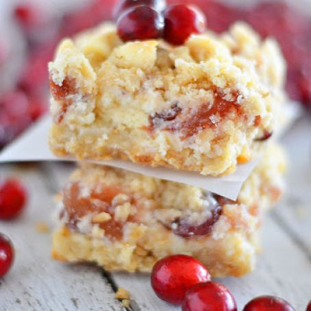 Apple Cranberry Cheesecake Bars