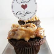 German Chocolate Cupcakes