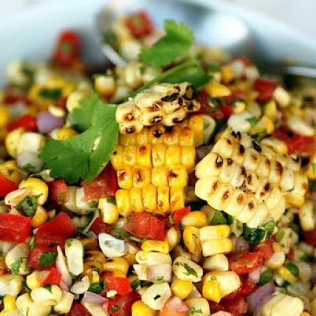 Sweet Summer Corn Salsa with Lime Cumin Vinaigrette
