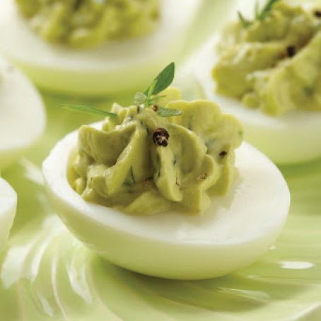 Green Goddess Deviled Eggs