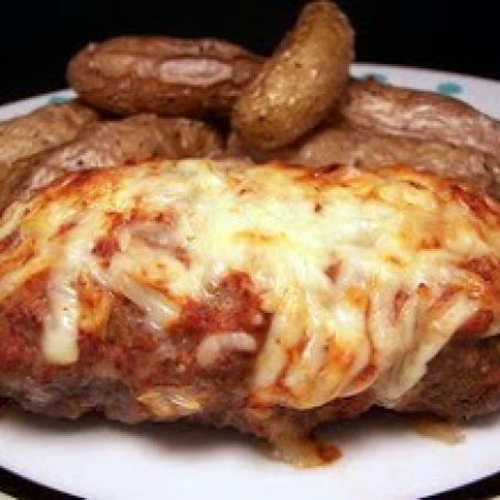 Mini Honey Mustard Meatloaves with Roasted Fingerling Potatoes