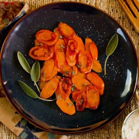 Glazed Carrots with Sage
