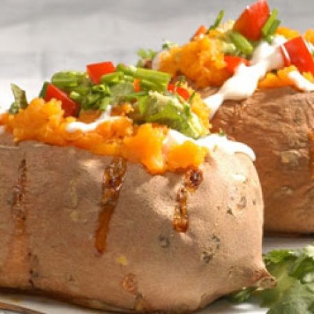 Mexican Stuffed Yams with Avocado