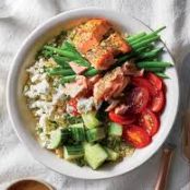 Greek Salmon Bowls