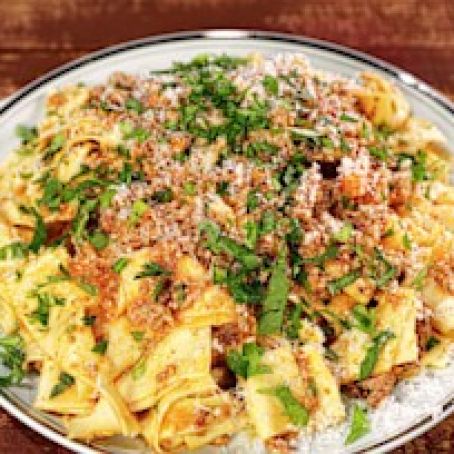 Bolognese with Fresh Pappardelle