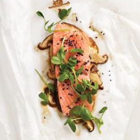 Salmon with Sesame & Shiitake Mushrooms