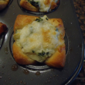 Handheld Spinach & Artichoke Dip Bites‏
