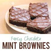 Fancy Frosted Mint Brownies