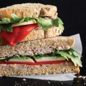 Walnut Pate Sandwich w/Pears and Arugula