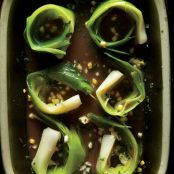Poireaux Vinaigrette (Marinated Leeks with Herbs)