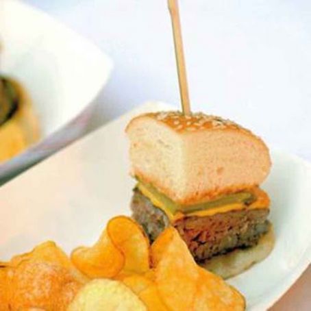 The Lure Burger with Caramelized Onion-and-Bacon Jam