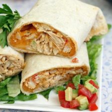 Baked Cheddar Chicken Chimichangas