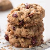 Oatmeal and Flax Cranberry Cookies