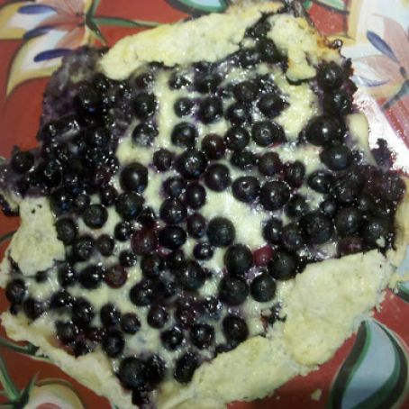 Blueberry Brie galette