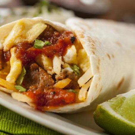 Spicy Breakfast Burritos