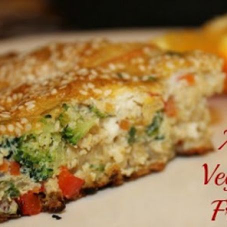 Asian Vegetable and Rice Frittata