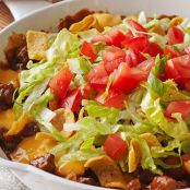 Cheesy Beef-Corn Chip Skillet