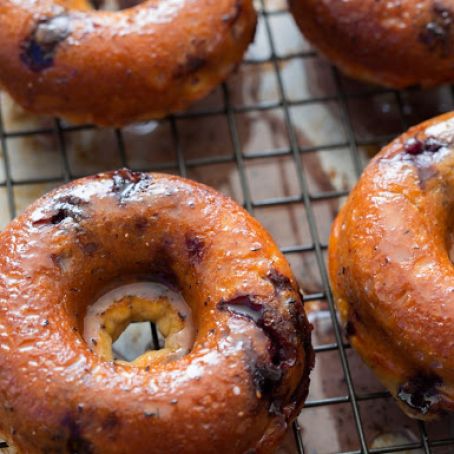 Baked Blueberry Doughnuts