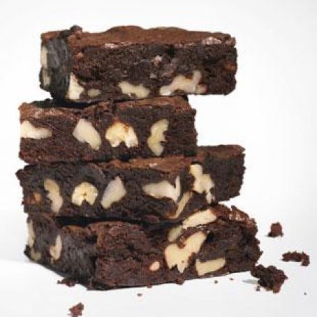 Cocoa Brownies with Browned Butter and Walnut