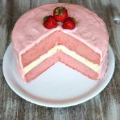 Strawberry Cheesecake Cake