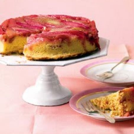 Rhubarb Upside-Down Cake