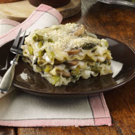 Roasted Asparagus Lasagna