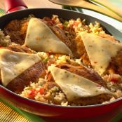 Pepper Jack Chicken and Rice Skillet