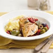 Mediterranean Chicken and Polenta