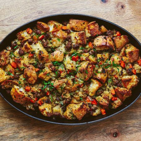Ciabatta & Sausage Stuffing