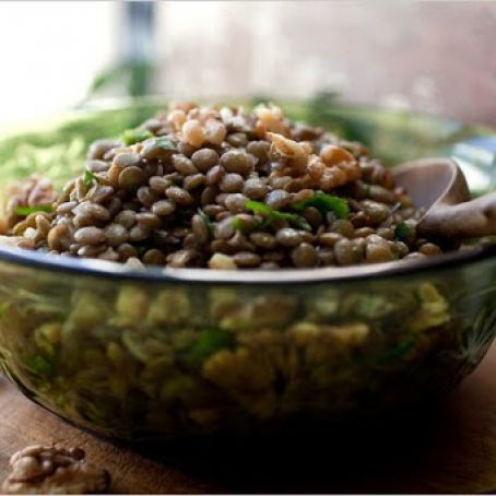 LENTIL SALAD w/WALNUT OIL
