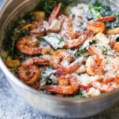 Cajun Shrimp Kale Caesar Salad