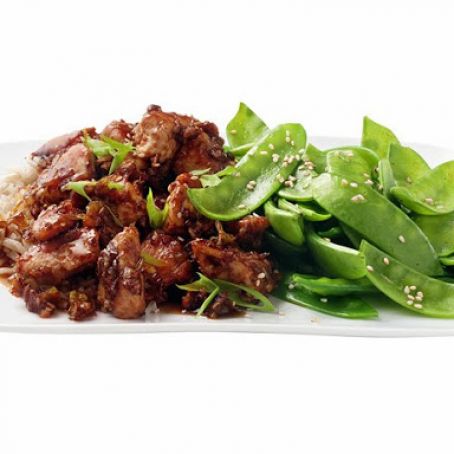 Sesame Chicken with Snow Peas (Ellie Krieger)