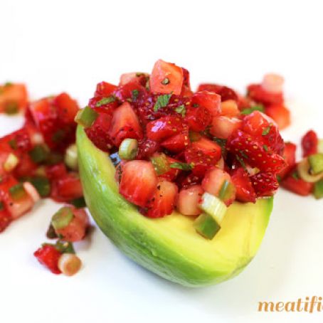 AVOCADO****Avocado with Strawberry Nectarine Salsa