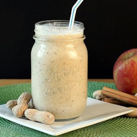 Apple, Peanut Butter, Cinnamon Oatmeal Smoothie