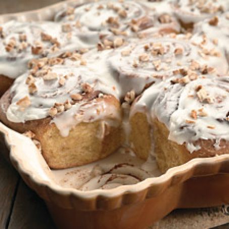 Cinnamon-swirl pumpkin rolls