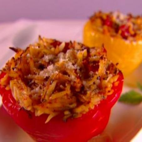 Orzo Stuffed Peppers
