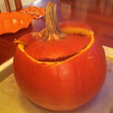 Dinner in a pumpkin