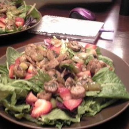 Karen's Strawberry/Chicken Sausage Salad