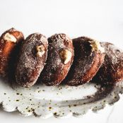 White Chocolate and Tiramisu Doughnuts