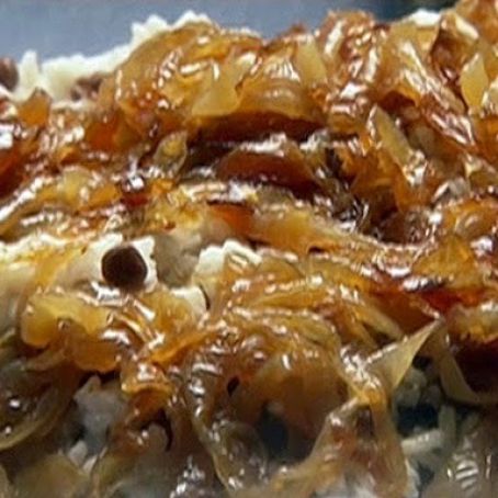 Caramelized Onions and Lentil Rice
