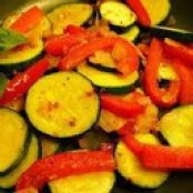 Sauteed Zucchini and Bell Pepper