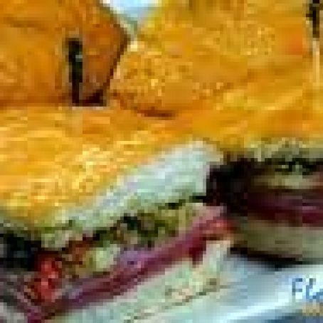 Hot Muffaletta Sandwich